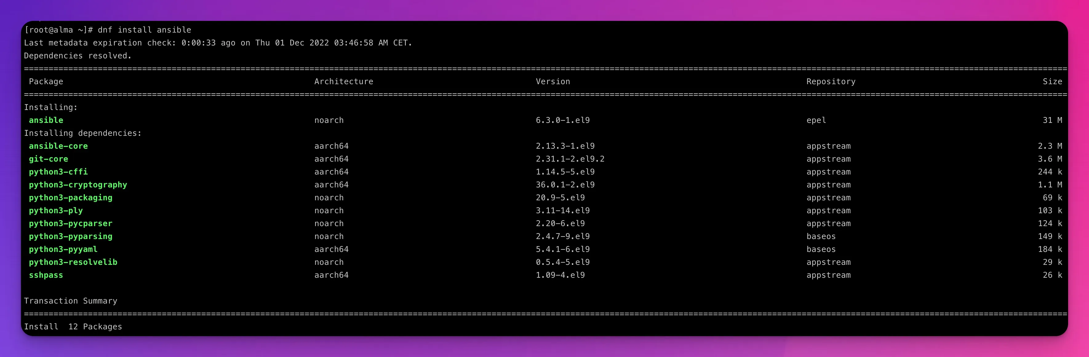Installazione Ansible