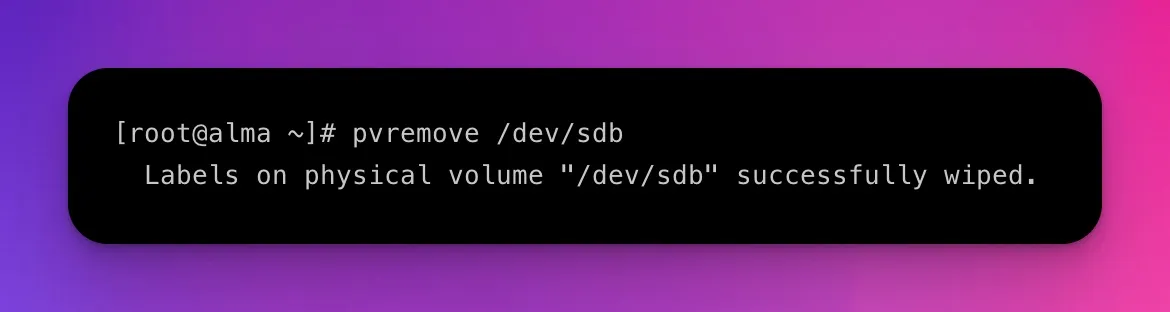 pvremove